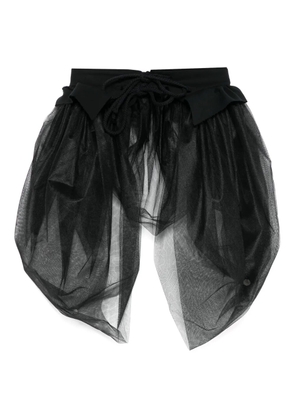 Aganovich tulle mini skirt - Black