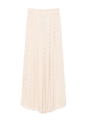 DIXIE pleated polka-dot trousers - Neutrals