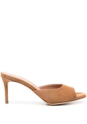 Scarosso 75mm Lohan suede mules - Neutrals