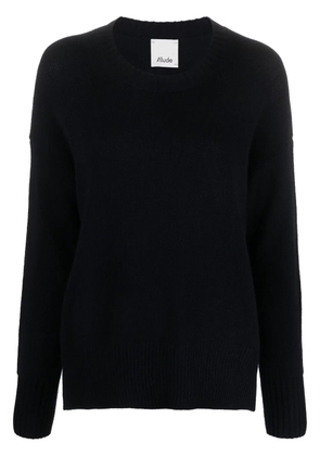Allude drop-shoulder ribbed jumper - Blue
