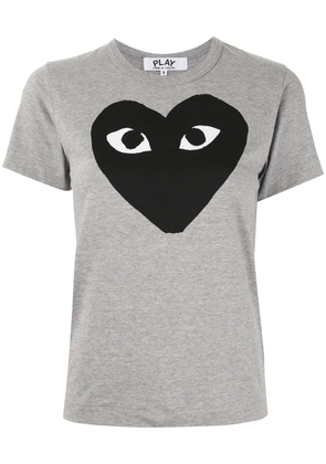 Comme Des Garçons Play logo-print T-shirt - Grey