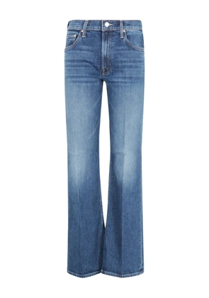 MOTHER logo-patch jeans - Blue