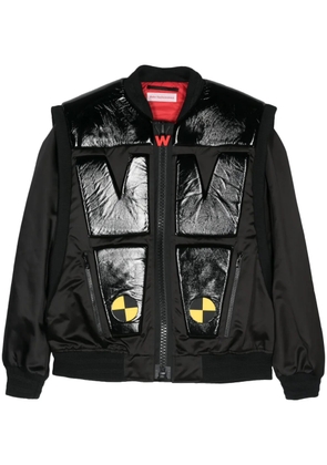 Walter Van Beirendonck Crash padded bomber jacket - Black