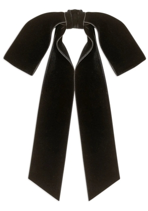 Jennifer Behr bow-detailing velvet head piece - Black