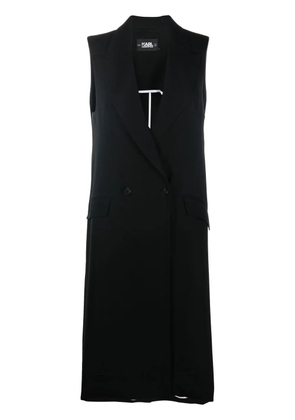 Karl Lagerfeld peak-lapels double-breasted vest - Black