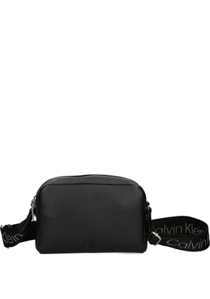 Calvin Klein logo-strap crossbody bag - Black