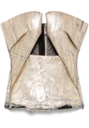 Rick Owens prong-detail top - Gold