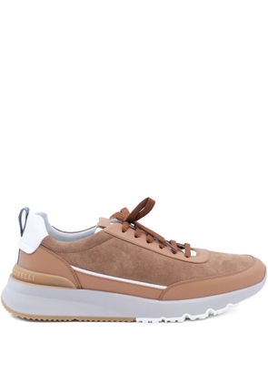 Brunello Cucinelli suede leather sneakers - Neutrals