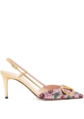 Valentino Garavani 80mm VLogo slingback pumps - Pink