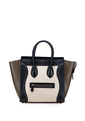 Celine Pre-Owned 2014 Mini Tricolor Calfskin Luggage Tote handbag - Multicolour