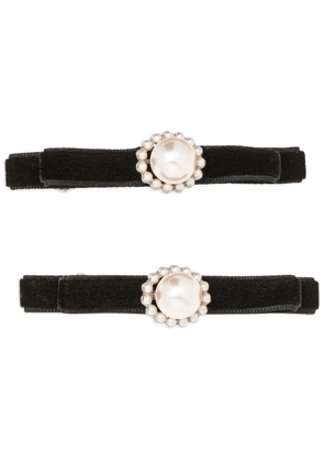 Jennifer Behr Minetta bow clip (set of two) - Black