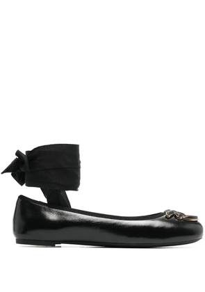 PINKO Love Birds ballerina shoes - Black