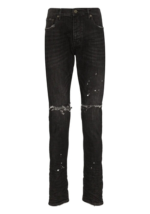 Purple Brand distressed ripped knee jeans - Black