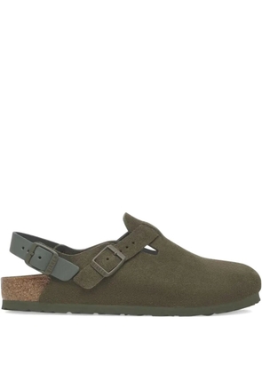 Birkenstock Tokio buckled backless clogs - Green