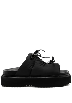 Simone Rocha embellished ghillie sandals - Black