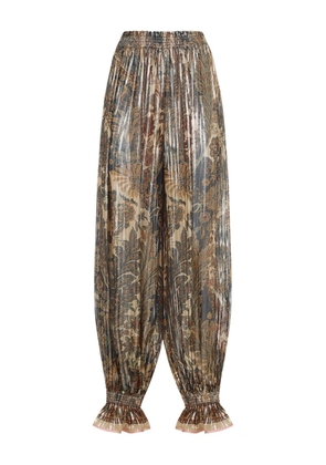 Valentino Garavani Voyage Imaginaire-print balloon trousers - Neutrals