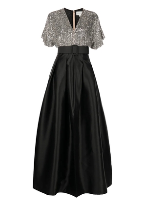 Sachin & Babi Simone sequin-embellished gown - Silver