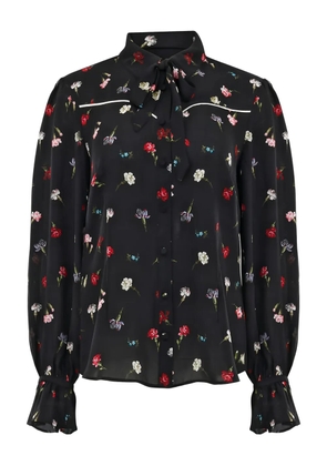 Cinq A Sept floral tie blouse - Black