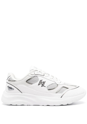 Karl Lagerfeld KL monogram mesh sneakers - White