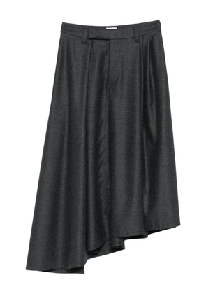 Brunello Cucinelli pleated asymmetric skirt - Grey