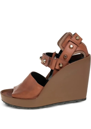 Balenciaga Pre-Owned 110mm leather sandals - Brown