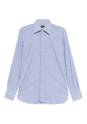 TOM FORD cotton stripe shirt - Blue