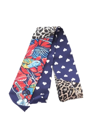 Hermès Pre-Owned 2010s Jungle Love Twilly scarf - Blue