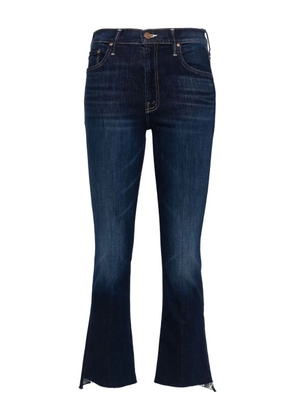 MOTHER Insider frayed bootcut jeans - Blue