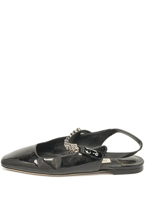 Jimmy Choo Pre-Owned leather ballet flats - Black