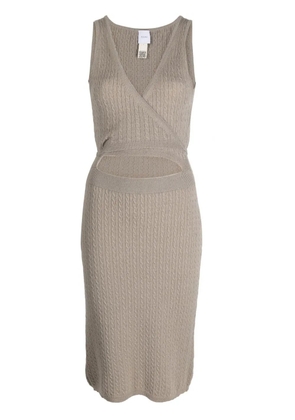 Patou cut-out midi dress - Neutrals