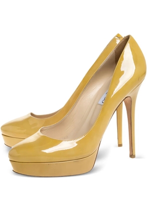Jimmy Choo Pre-Owned 135mm Cosmic pumps - Yellow