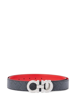 Ferragamo Gancini leather belt - Grey