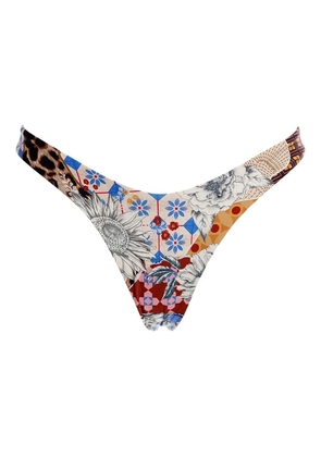 Agua Bendita Avy Quilt bikini bottoms - White