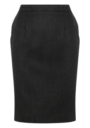 Valentino Garavani Pre-Owned 1990s wool pencil skirt - Grey