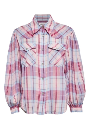 Isabel Marant Vintage plaid pocket shirt - Pink