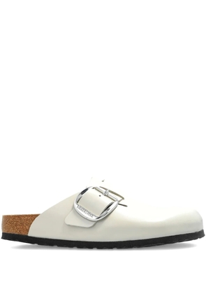 Birkenstock Boston Big Buckle leather clogs - Neutrals