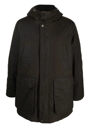 Baracuta hooded press-stud coat - Green