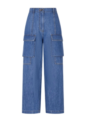STUDIO TOMBOY cargo denim trousers - Blue