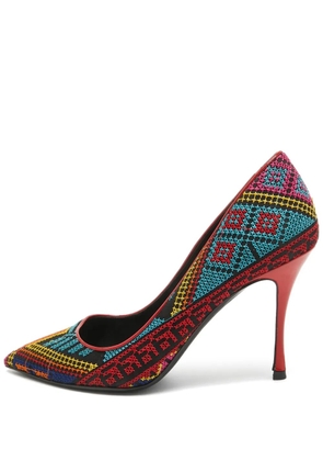 Nicholas Kirkwood Pre-owned 90mm embroidered pointed-toe pumps