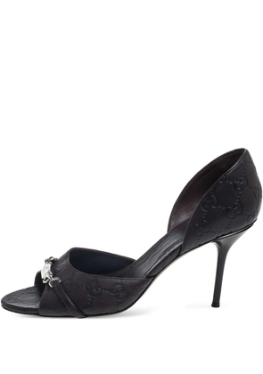 Gucci Pre-Owned 2024 85mm leather pumps - Brown