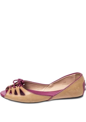 Tod's Vintage Pre-owned ballet flat sandals - Neutrals