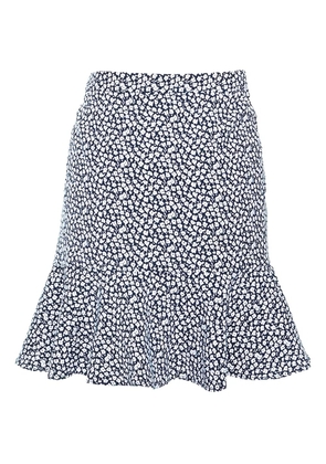 Paul & Joe floral-print ruffled skirt - Blue