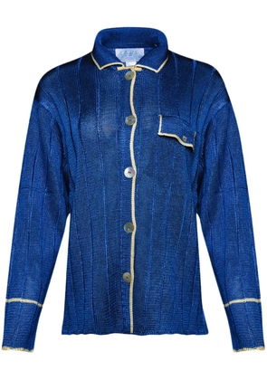 Calle Del Mar long-sleeve ribbed shirt - Blue