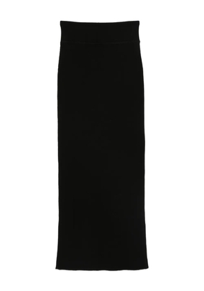 WARDROBE.NYC ribbed midi skirt - Black