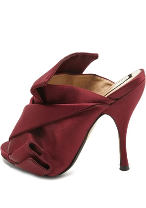 Nº21 pre-owned 130mm satin sandals - Red