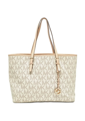 Michael Kors Vintage Jet Set monogram-print tote bag - Neutrals