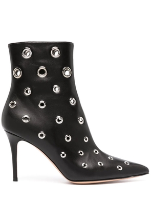 Gianvito Rossi 150mm eyelet-embellished ankle boots - Black