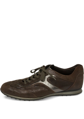 Tod's Vintage suede lace-up sneakers - Brown