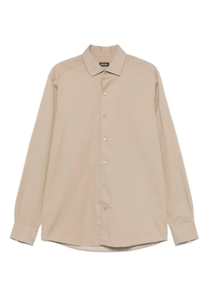 Zegna spread-collar shirt - Neutrals