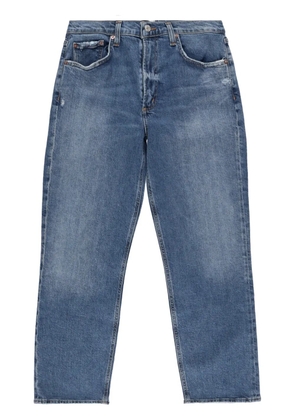 AGOLDE Kye cropped straight-leg stretch jeans - Blue
